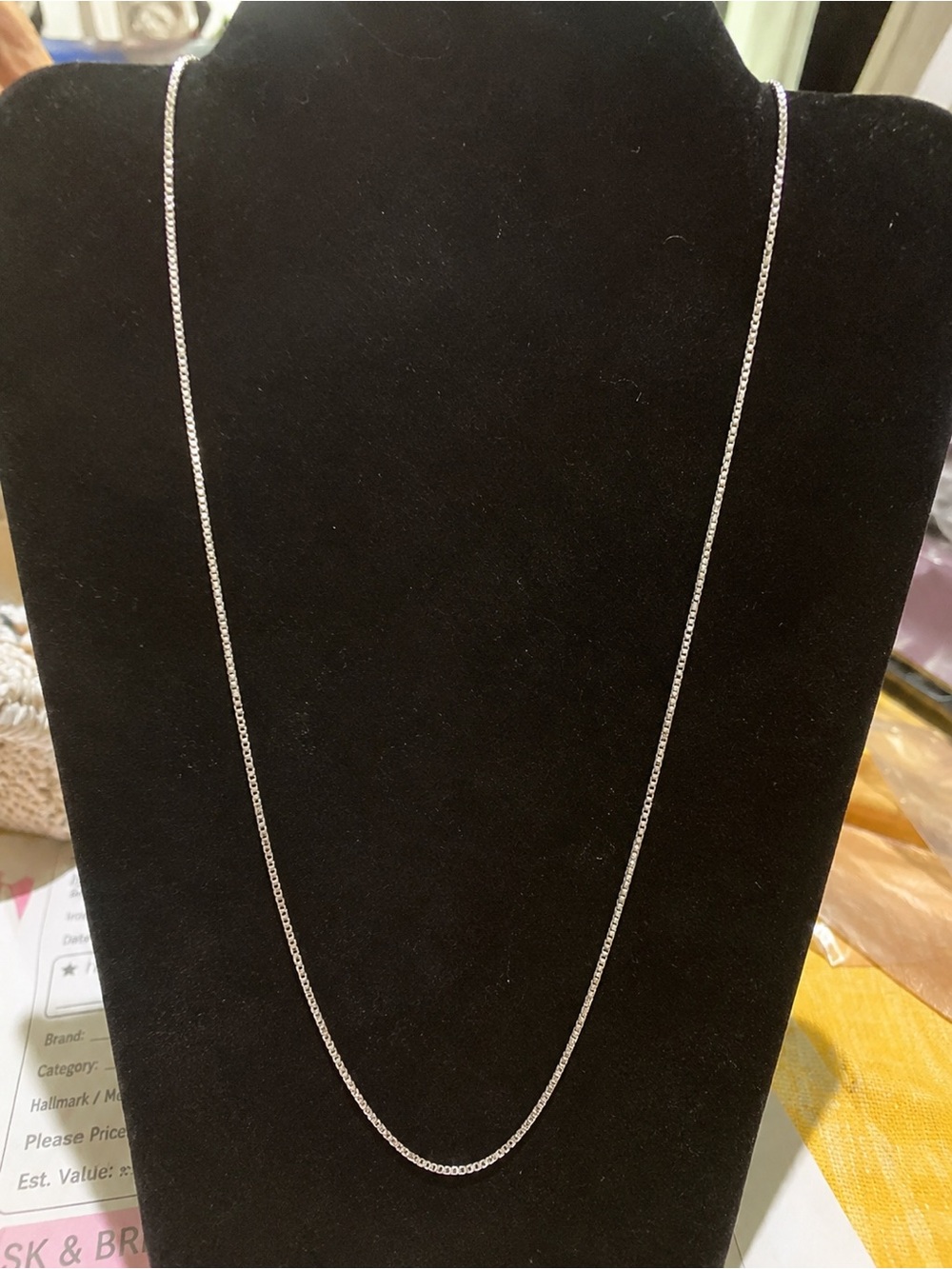 925 Sterling Silver Dainty Chain Necklace SU CZ CH